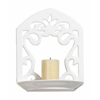 Sterling Industries 10 Ceramic Candle Sconce in White Glaze