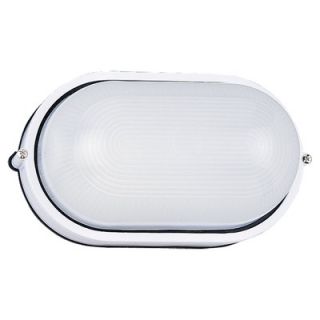 Sea Gull Lighting 10.5 Oval Commercial Outdoor Sconce in White