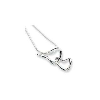  White Ice .015ct. Diamond Heart Necklace   18 Inch   QTP112555SS