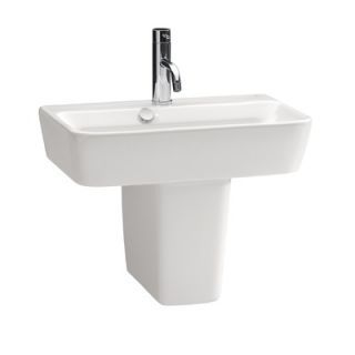 Bissonnet Emma 19.7 Semi Pedestal Bathroom Ceramic Sink   27080