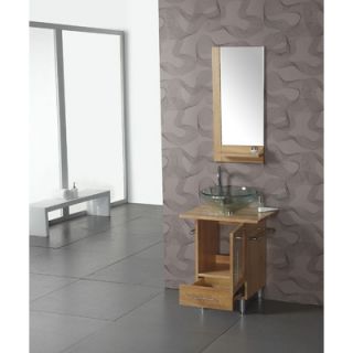 Legion Furniture 23.5 Single Bathroom Vanity Set in Natural Pine