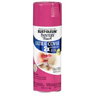 PaintersTouch 12 Oz Berry Pink Gloss Painters Touch Cover Spray Paint