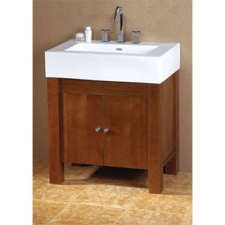Silkroad Exclusive Leah 20 Single Sink Bathroom Vanity Cabinet