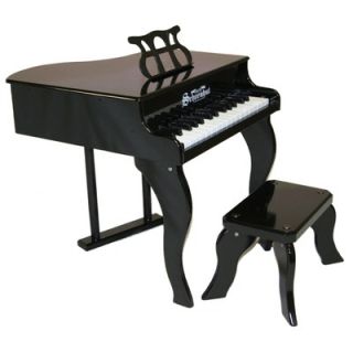 Schoenhut 30 Key Fancy Baby Grand Piano in Black