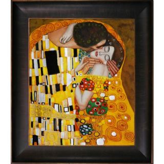  Home The Kiss Canvas Art by Gustav Klimt Modern   35 X 31