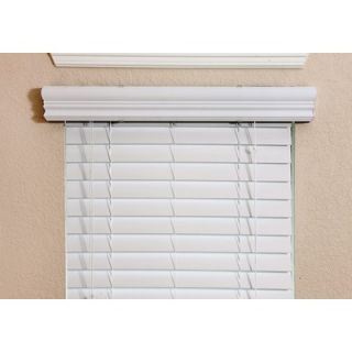 Fauxwood Impressions 2 Faux Wood Blind in White   42 L
