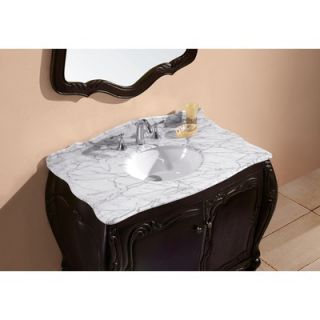 Virtu Ocarina 40 Single Sink Bathroom Vanity in Dark Walnut