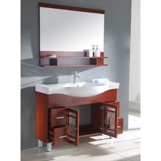 Legion Furniture 48 Single Bathroom Vanity Set in Cherry Brown