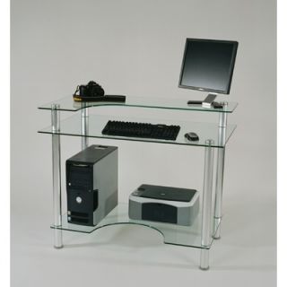 Tier One Designs 43 W Glass Computer Desk