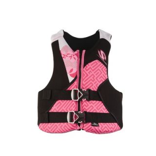 Stearns PFD 5419 Youth Hydroprene Girl Life Jacket in Pink and Black