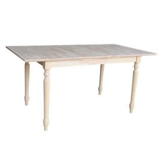 International Concepts Unfinished 48 Butterfly Extension Table   K