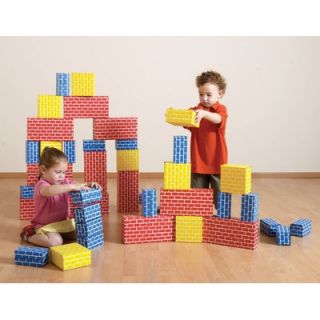  PlayBrix Cardboard Building Bricks   Set of 54 Assorted