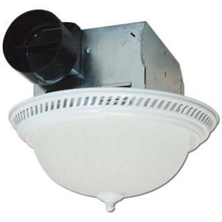 Air King Round Bath Fan with Light