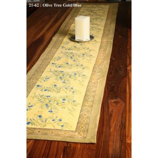 Couleur Nature Olive Tree Gold Blue Runner   21 62 66 / 21 62 67