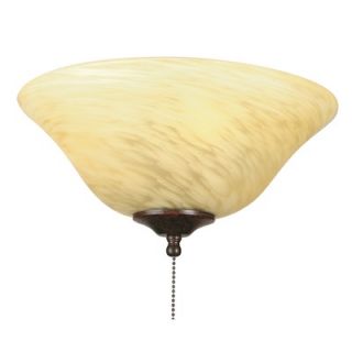 Fanimation Yellow and White Swirl Ceiling Fan Glass Bowl Shade