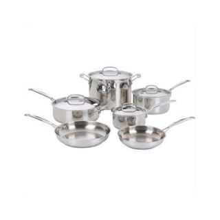 fal Professional Stainless Steel 10 Piece Cookware Set   E938SA74