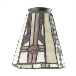25 Ceiling Fan Fitter Square Tiffany Glass Shade