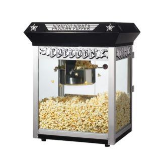 Paducah Eight Ounce Bar Style Antique Popcorn Machine in Black