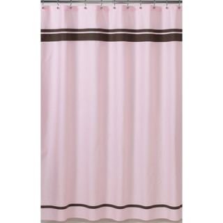 Sweet Jojo Designs Pink and Chocolate Hotel Shower Curtain