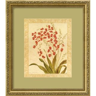 Amanti Art Red Begonias by Gloria Eriksen, Framed