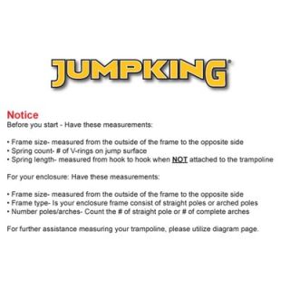 Jumpking Jumping Surface for 14 Trampolines with 96 V Rings
