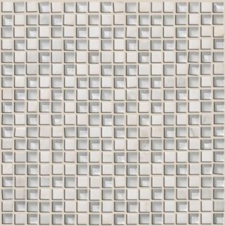 Shaw Floors Mixed Up 5/8 x 5/8 Mosaic Stone Accent Tile in Snow Peak
