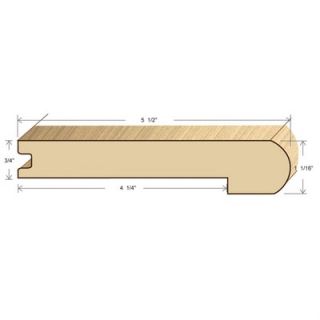Moldings Online 96 Solid Hardwood Unfinished Ipe Stair Nose for 3/4