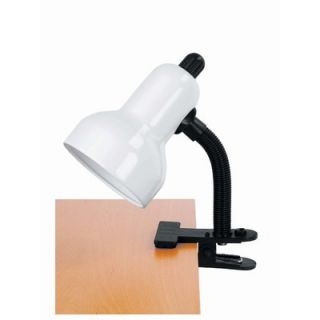 Lite Source Gooseneck Reading Lamp with Clamp in White   LS 111WHT
