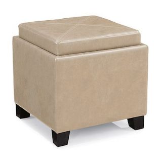 Peters Revington Faux Leather Storage Cube Ottoman   4001 1 / 4001 2