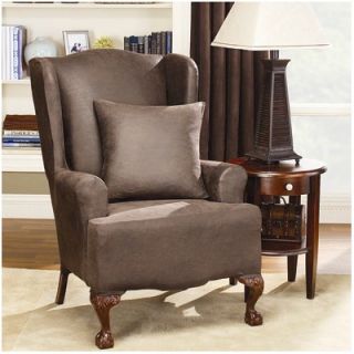 Sure Fit Stretch Leather Wing Chair Slipcover   171326256S