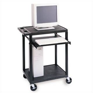 Luxor Workstation with One Adjustable Pull Out Shelf