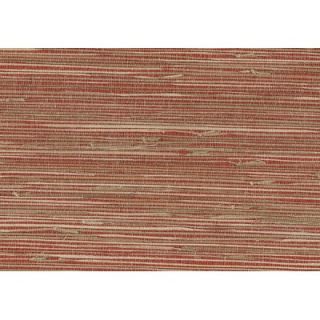 Brewster Home Fashions Grasscloth Wallpaper in Deep Red   50 65661