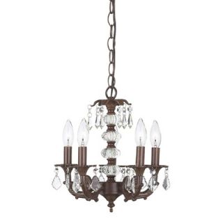 Jubilee Collection Stacked Glass Ball 5 Light Chandelier