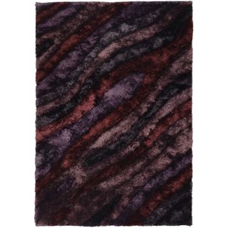 Chandra Rugs Flemish Shag Purple Rug   FLE51103