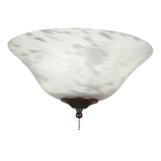 Yellow and White Swirl Ceiling Fan Glass Bowl Shade