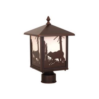 Vaxcel Yellowstone Outdoor Post Lantern in Burnished Bronze