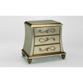 Aura Hand Painted Swirl Cabinet in Antique Gold   AX3035 S