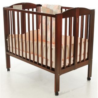 Dream On Me 2 in 1 Portable Folding Crib in Cherry