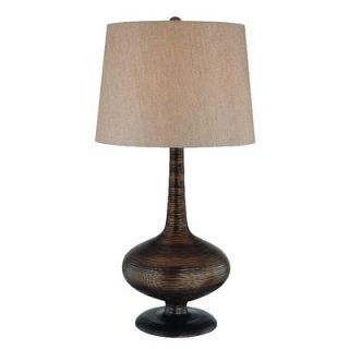 Lite Source Morton Table Lamp in Brushed Gold and Bronze   LS 21368