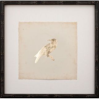 Mirror Image Home Gold Leaf Bird on Archival Paper Art   31161 OF