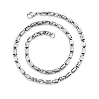 Oravo Mens Stainless Steel Neckace with high polish Rolo links