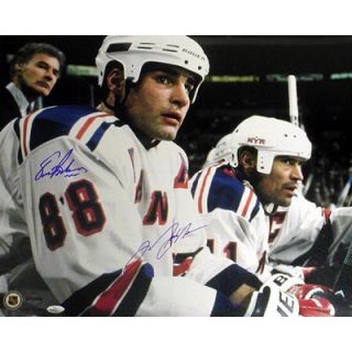 Steiner Sports NHL Lindros / Messier Bench Rangers Dual Autographed