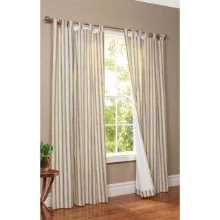  Weathermate Stripe Insulated Tab Top Curtain Pairs   70391 153 500