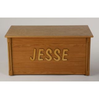 Dream Toy Box Personalized Wooden Toy Box with Vegabond Script   WTB