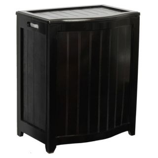 Bowed Front Plywood Laundry Hamper