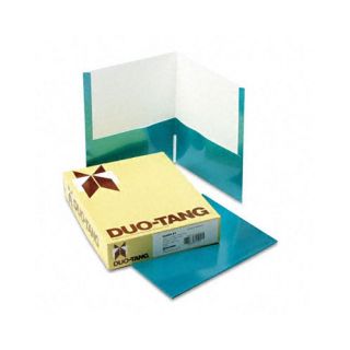 Two Pocket Laminated Paper Folder, 150 Sheet Capacity, Metallic Copper