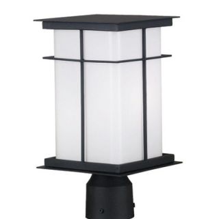 Kenroy Home Mesa Outdoor Post Lantern in Textured Black