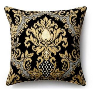 Jiti Pillows Ikat Outdoor Decorative Pillow in Ebony   2626/OUT/IK