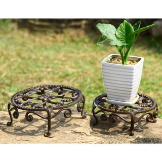 Nested Flower Plant Stand (Set of 2)