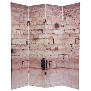 Oriental Furniture 6 Feet Tall Double Sided Wailing Wall Room Divider